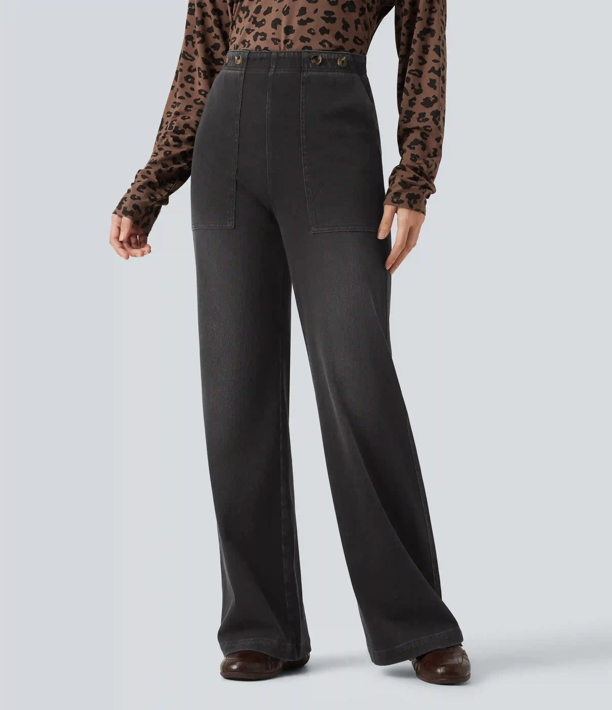 Halara Flex™ High Waisted Wide Leg Jeans with Pockets