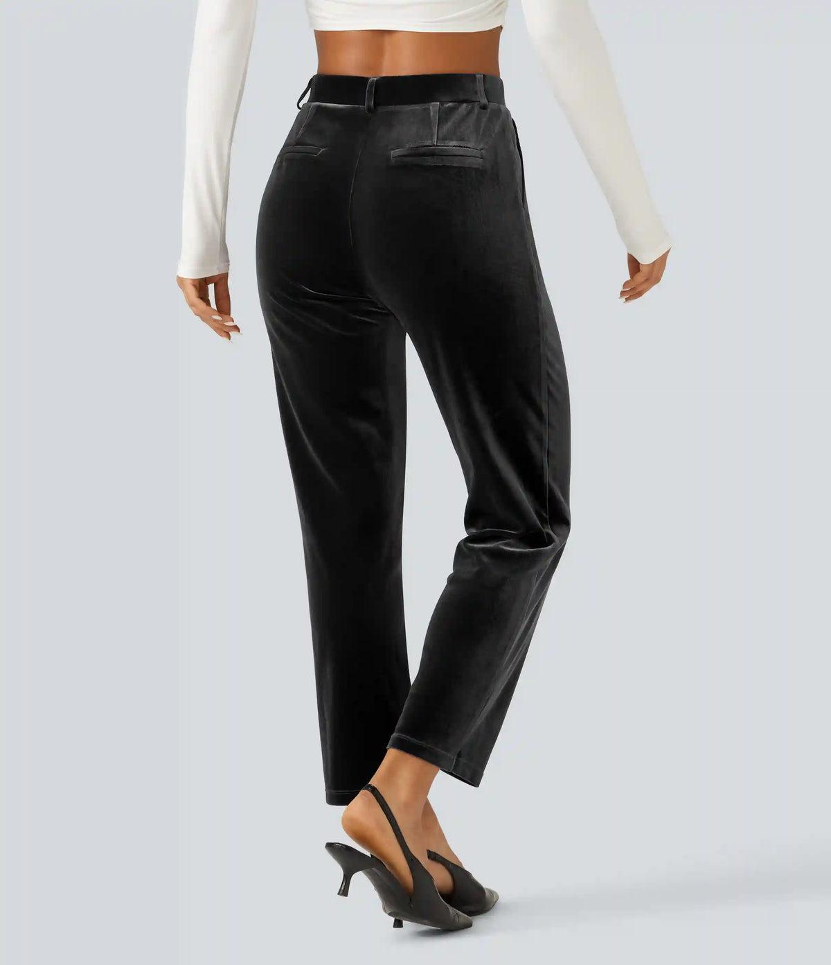 Halara Flex™ High Waisted Velvet Work Pants with Pockets