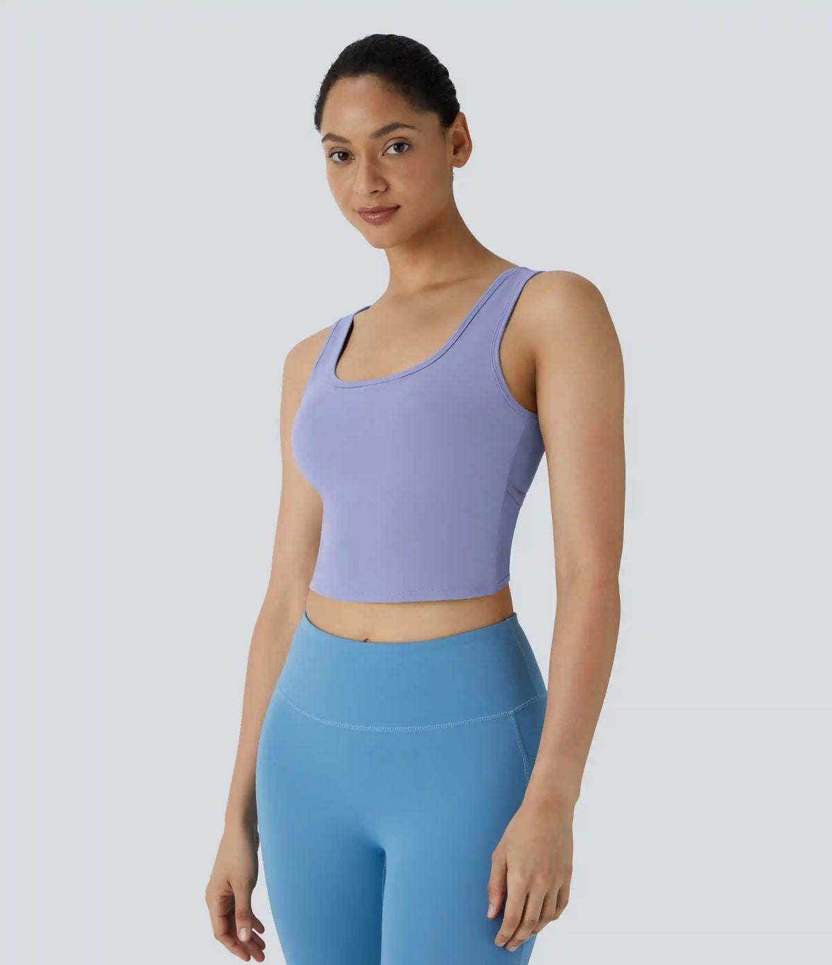 U Neck Crossover Barre Ballet Dance Tank Top A-D Cups