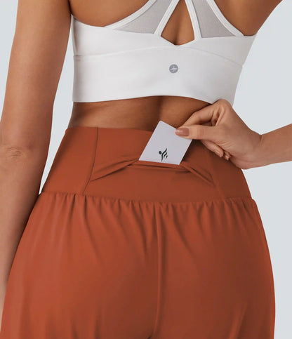 SoftlyZero™ Airy Super High Waisted 2-in-1 InstantCool Yoga Shorts 7" with Pockets