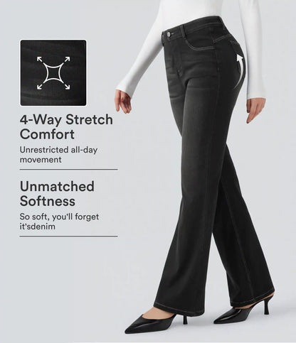 Halara Flex™ High Waisted Tummy Control Butt Lifting Denim Casual Bootcut Leggings with Pockets