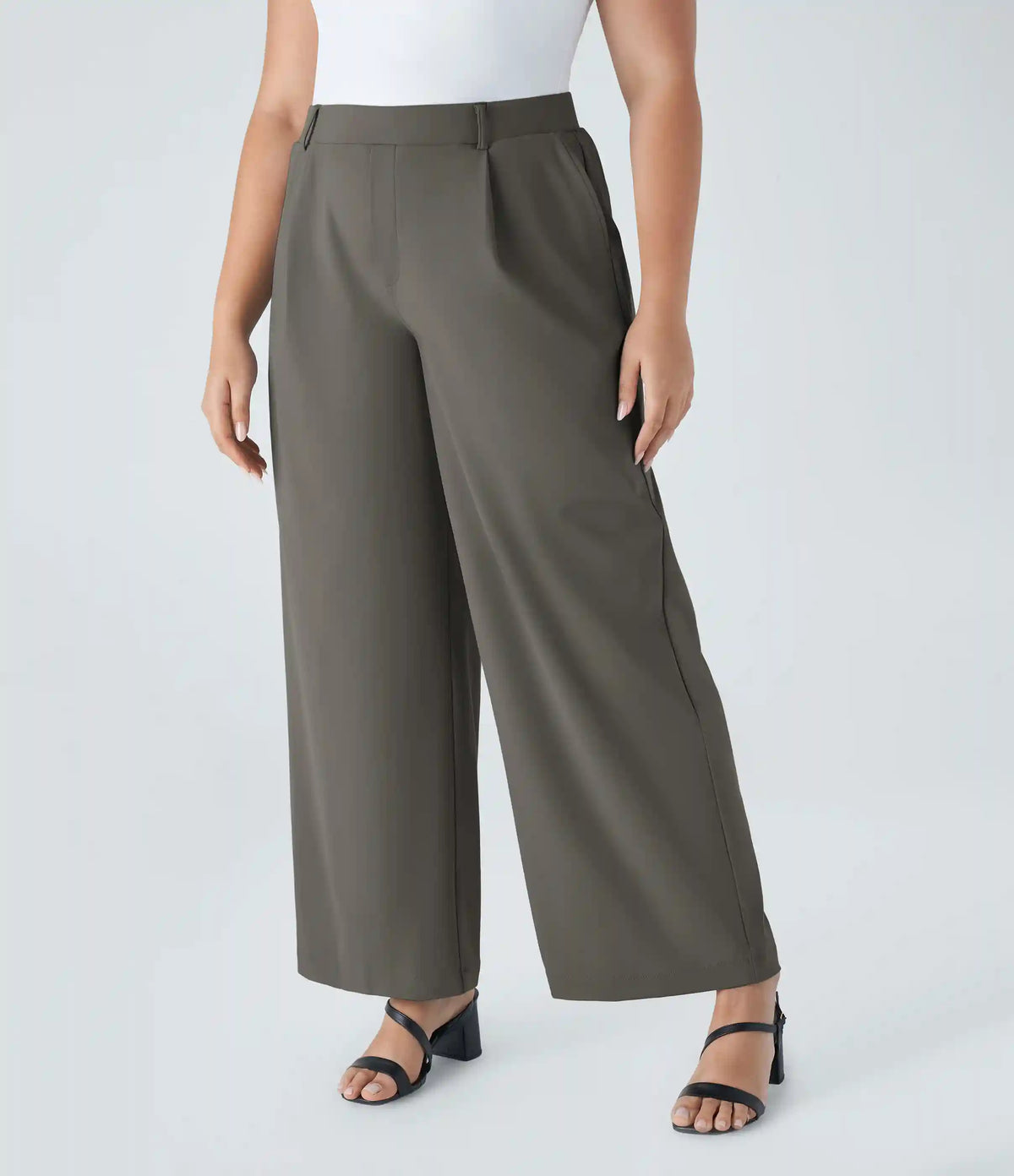 Halara Flex™ DayStretch High Waisted Pocket Straight Leg Work Plus Size Pants