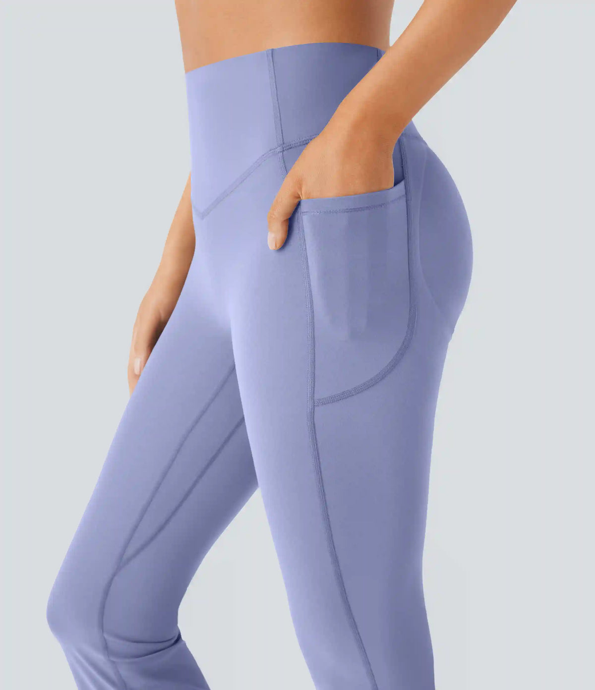 Halara UltraSculpt™ High Waisted Scrunch Butt Lifting Tummy Control Pocket Shaping Yoga Bootcut Leggings