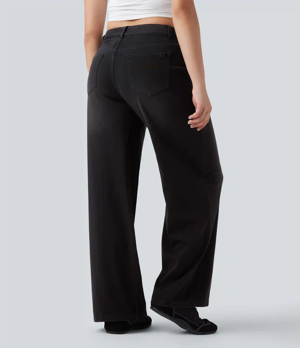 Halara Flex™ Mid Rise Wide Leg Casual Jeans with Pockets