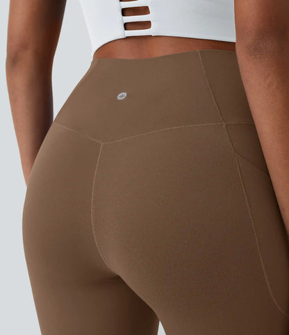 SoftlyZero™ Crossover Pocket Plain Leggings