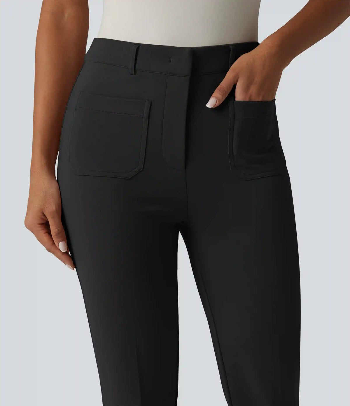 Halara Flex™ Mid Rise Work Bootcut Pants with Pockets