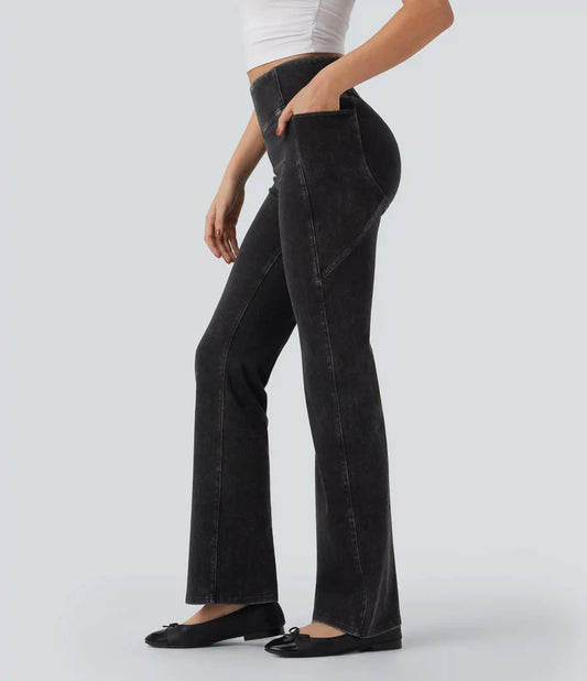 Halara Flex™ High Waisted Tummy Control Casual Bootcut Jeans with Pockets
