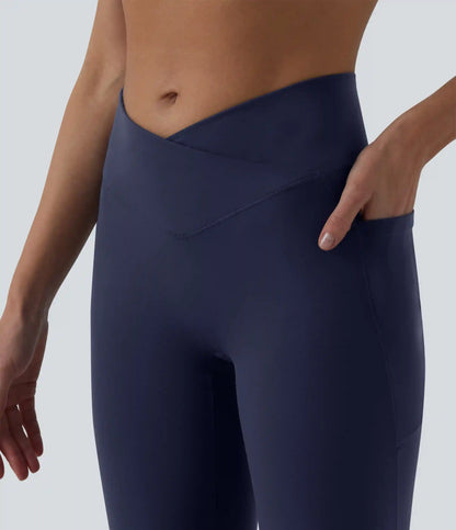 SoftlyZero™ High Waisted Crossover Dance Joggers with Pockets