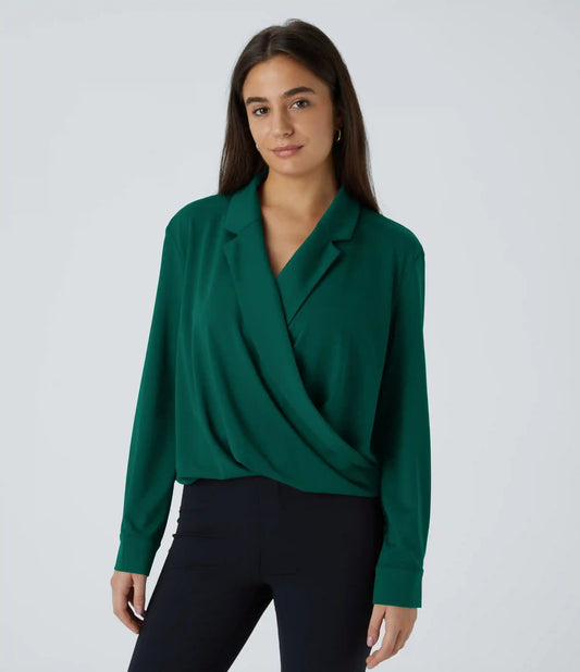 Crossover Long Sleeve Work Shirt
