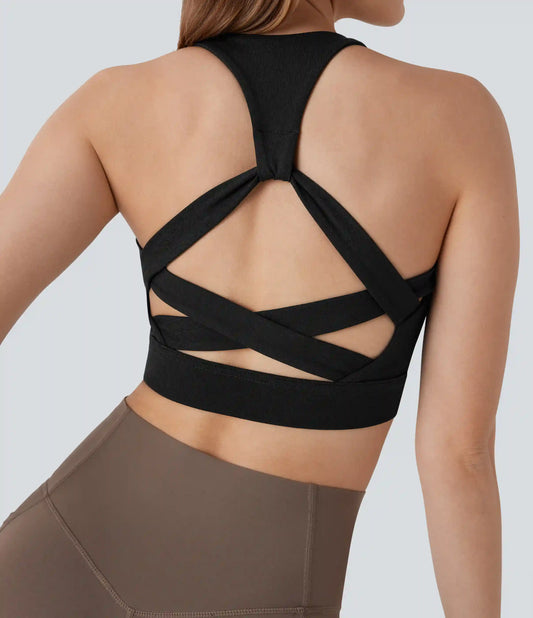 Low Support Racerback Yoga Sports Bra DD-F Cups