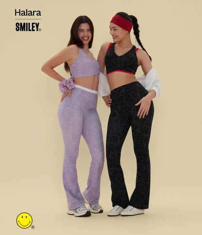 Halara X Smiley® Halara UltraSculpt™ Medium Support V Neck Racerback Training Sports Bra