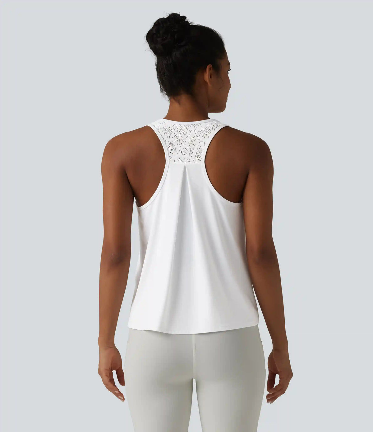 SoftlyZero™ Airy Racerback Contrast Lace InstantCool Workout Tank Top