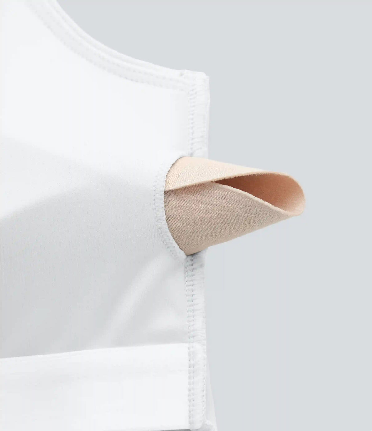 SoftlyZero™ Airy Square Neck Cropped InstantCool Running Tank Top-Longer Length