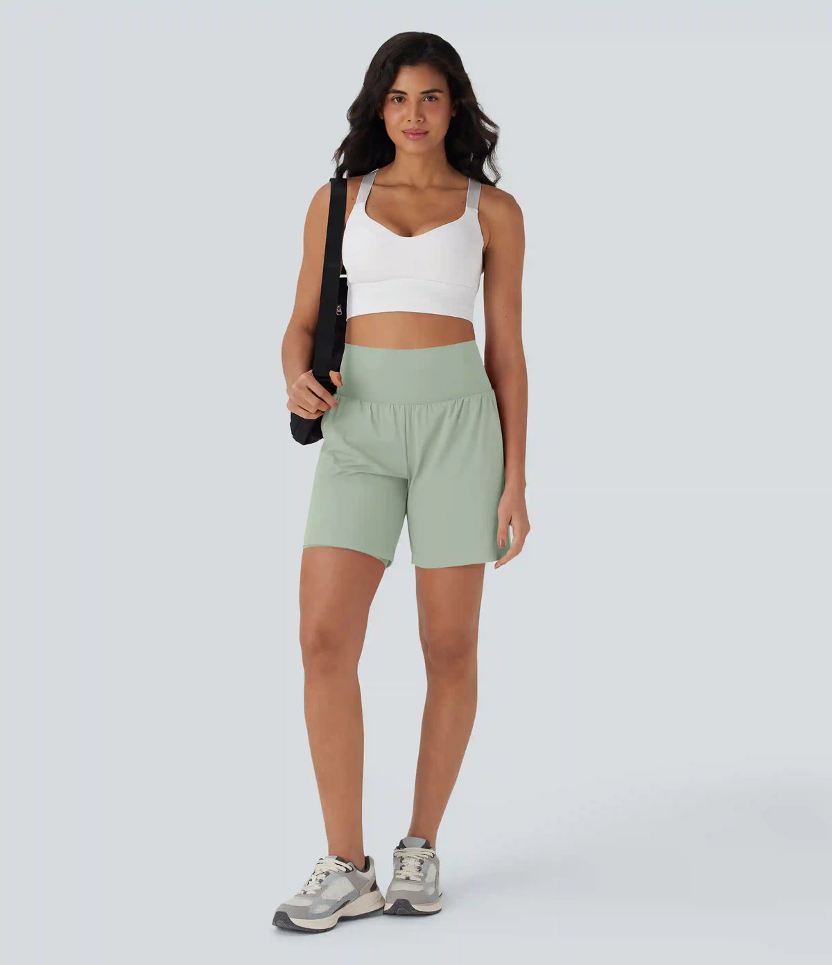 SoftlyZero™ Airy Super High Waisted 2-in-1 InstantCool Yoga Shorts 7" with Pockets