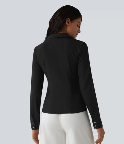 Collar Long Sleeve Button Fly Work Shirt