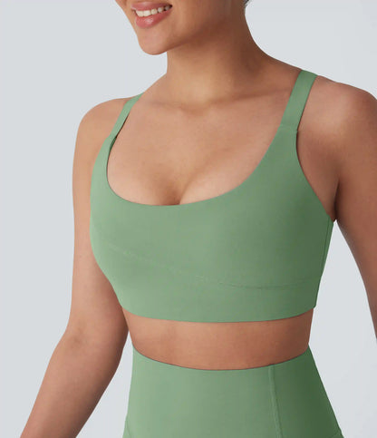 Halara UltraSculpt™ Medium Support U Neck Workout Sports Bra A-D Cups
