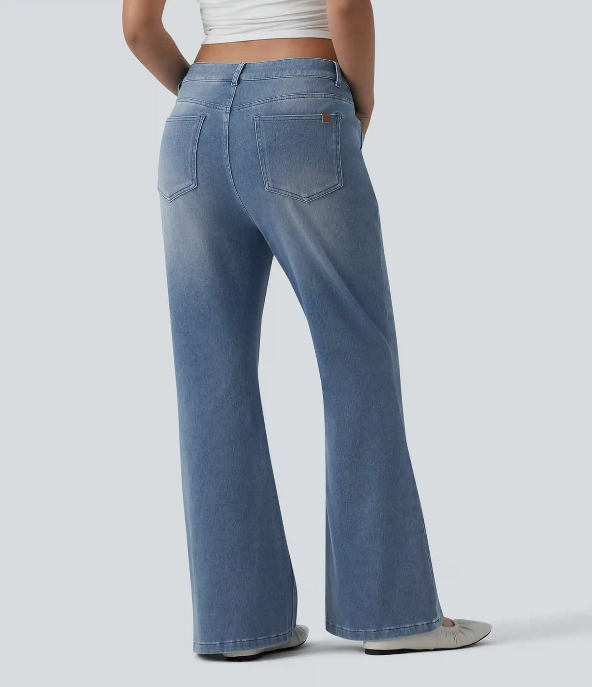 Halara Flex™ Mid Rise Casual Flare Jeans with Pockets