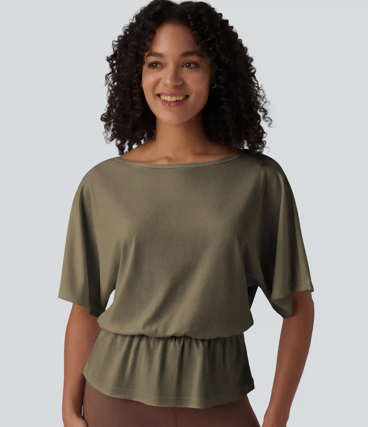 Boat Neck Half Sleeve Work T-Shirt