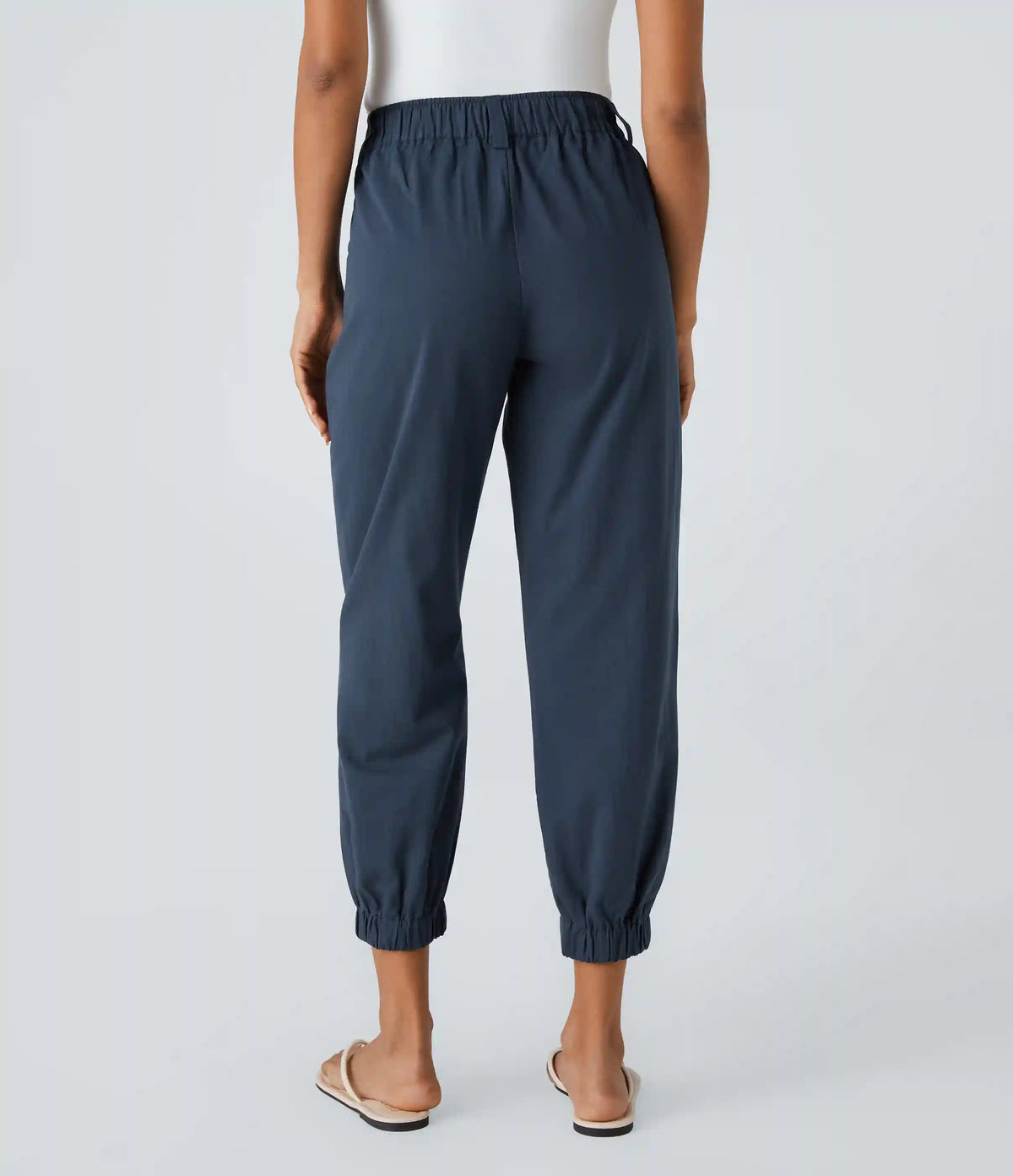 Mid Rise Casual Joggers with Pockets