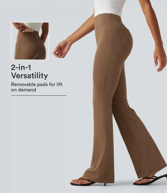 Halara Flex™ DayStretch High Waisted Butt Lifting Bootcut Work Pants with Pockets