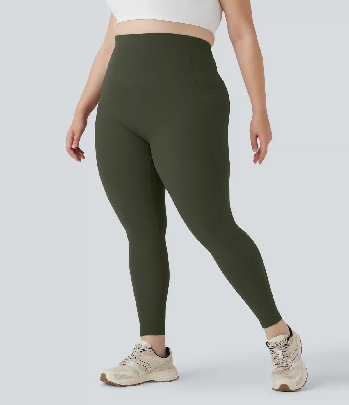Plus Size Halara UltraSculpt™ High Waisted Butt Lifting Tummy Control Shaping Training Leggings with Pockets