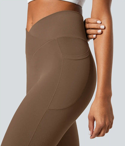 SoftlyZero™ Crossover Pocket Plain Leggings