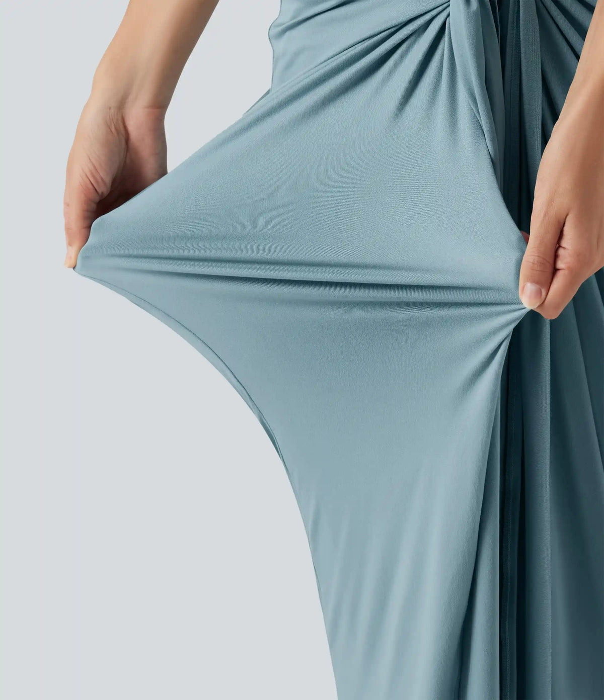 Scoop Neck Sleeveless Bodycon Maxi Casual Dress