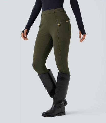 DayStretch High Waisted Slim Pants with Pockets