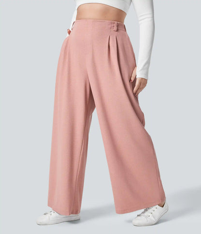 Halara Flex™ High Waisted Pocket Wide Leg Waffle Work Plus Size Pants