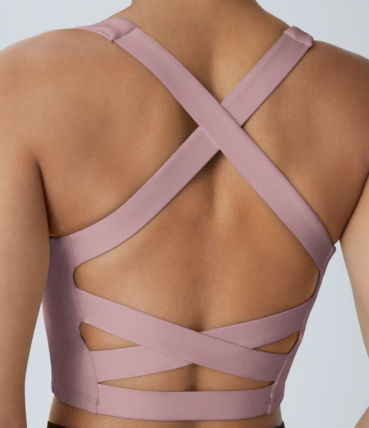 SoftlyZero™ Airy Square Neck Backless Crisscross Cropped InstantCool Yoga Tank Top