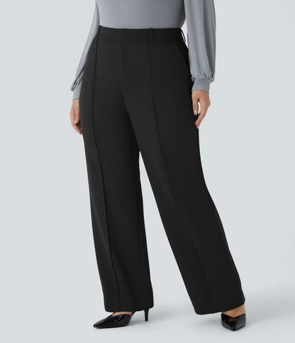 Halara Flex™ High Waisted Zipper Pocket Straight Leg Plus Size Work Pants