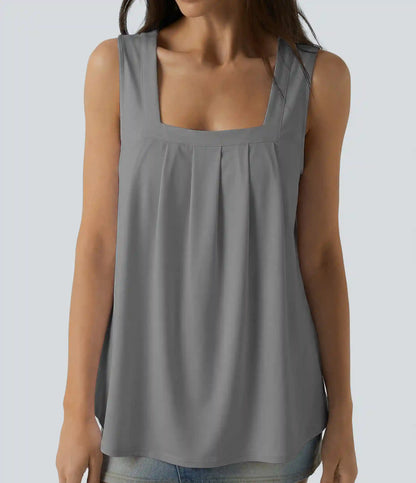 Square Neck Casual Tank Top
