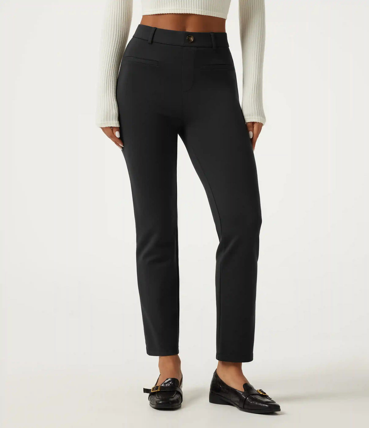Halara Flex™ Mid Rise Tapered Work Pants with Pockets