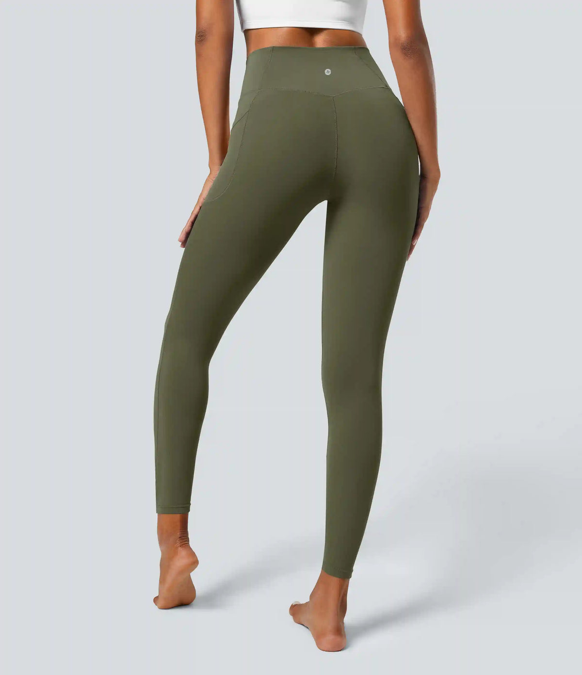 SoftlyZero™ Crossover Pocket Plain Leggings