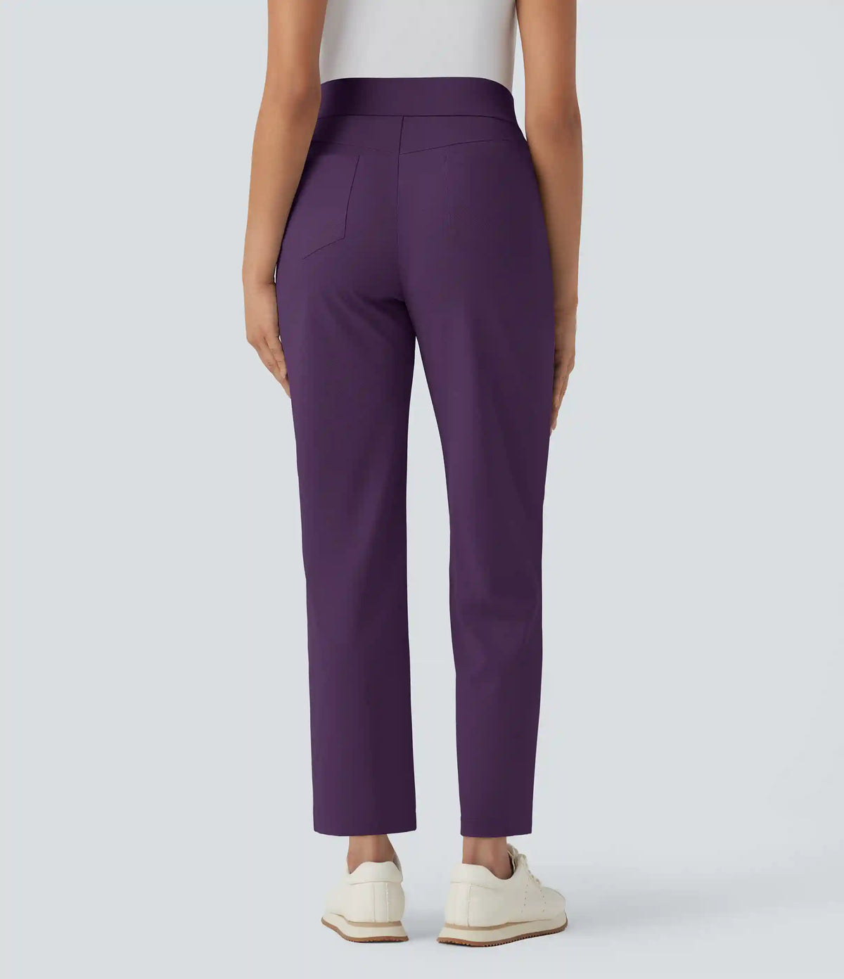 Mid High Waisted Pockets Quick Dry Golf Pants-Golf Tee-UPF40+