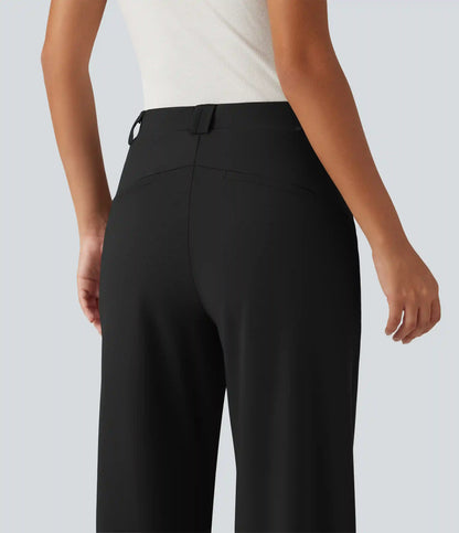 Halara Flex™ Mid Rise Wide Leg Work Pants with Pockets