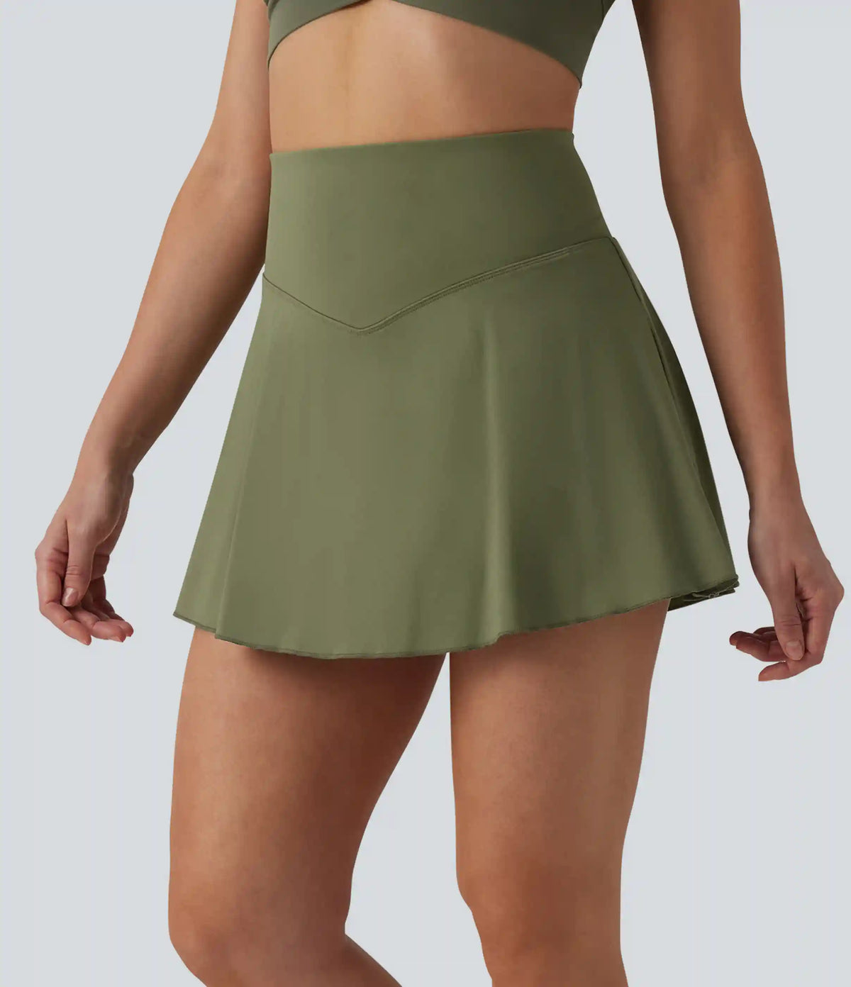 Softlyzero™ Airy High Waisted Tummy Control 2-in-1 InstantCool Mini Tennis Skirt with Pockets