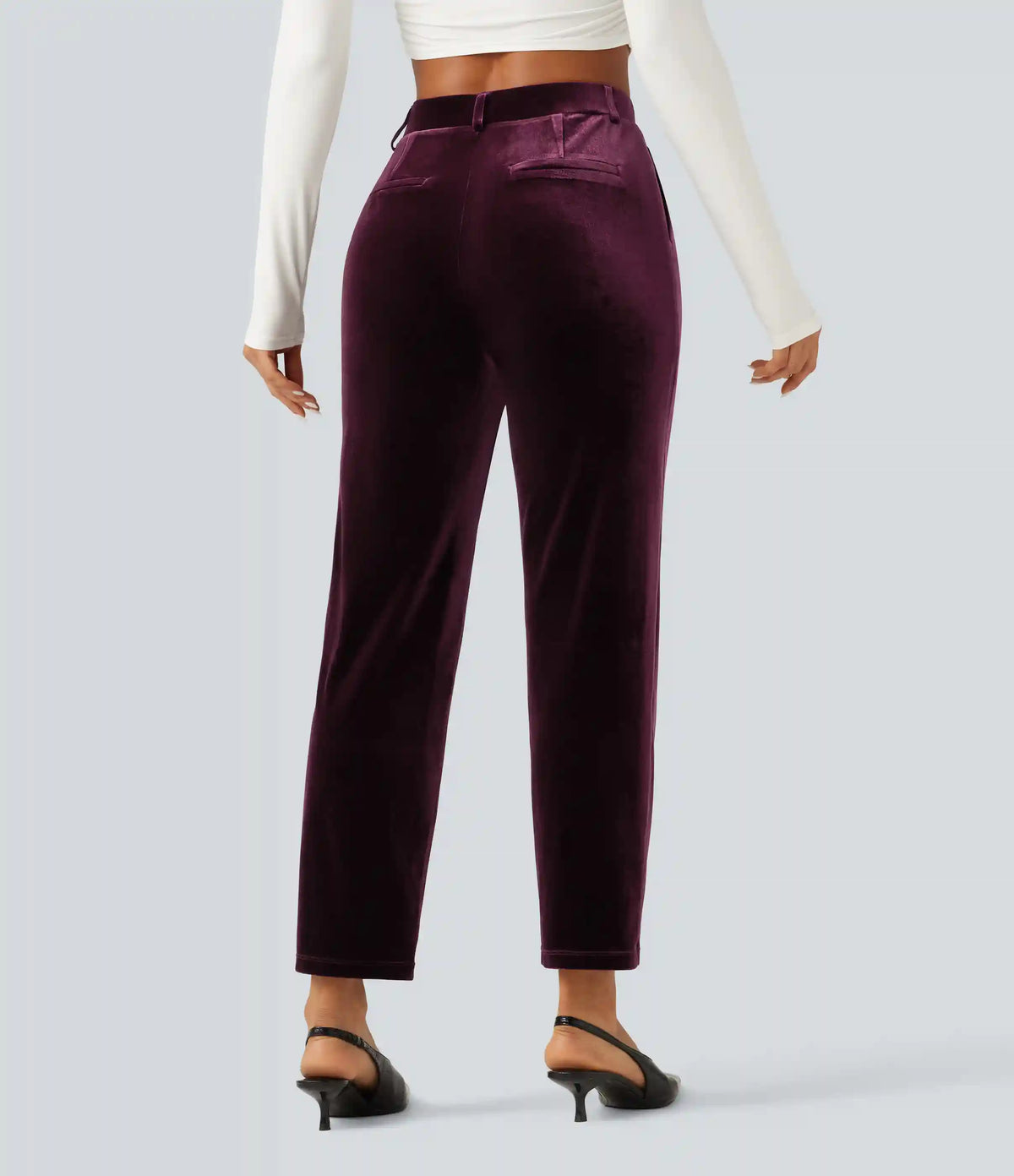 Halara Flex™ High Waisted Velvet Work Pants with Pockets