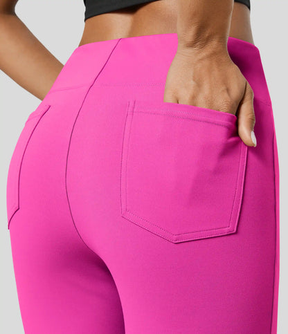 Halara Flex™ High Waisted Back Side Pocket Slight Flare Work Pants