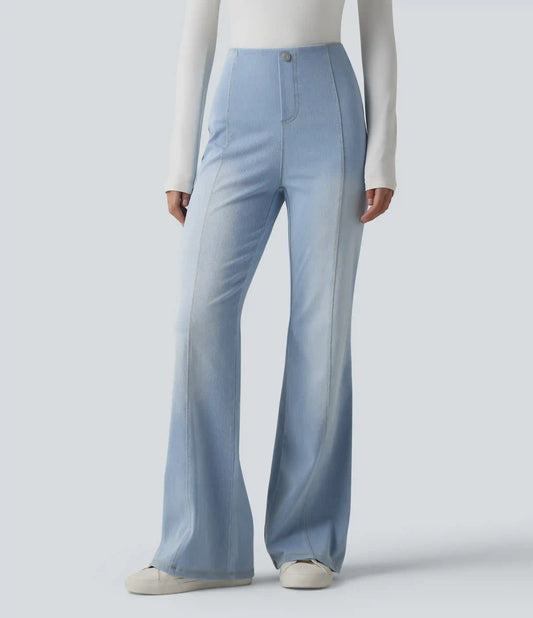 Halara Flex™ High Waisted Tummy Control Casual Flare Jeans with Pockets
