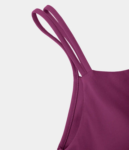 SoftlyZero™ Plush Double Straps 2-Piece Pocket Slip Dance Active Dress A-D Cups