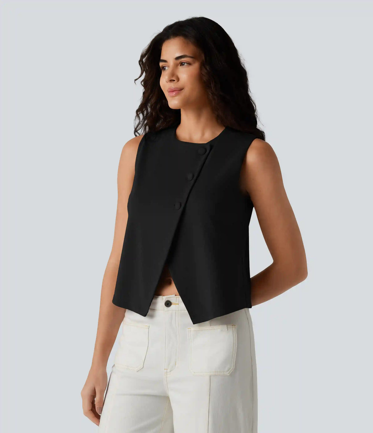 Round Neck Casual Vest