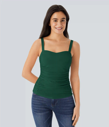 Ruched Casual Tank Top