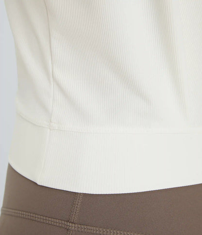 Patitoff™ Flow Pet Hair Resistant Crew Neck Sleeveless Cropped Yoga Tank Top