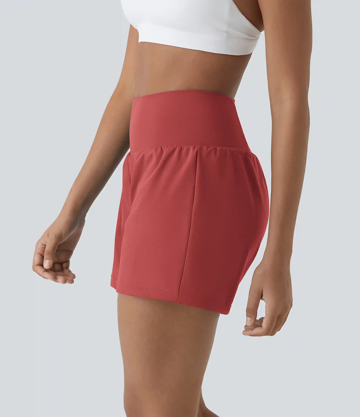 SoftlyZero™ Airy Super High Waisted 2-in-1 InstantCool Yoga Shorts 5'' with Pockets-Longer Length