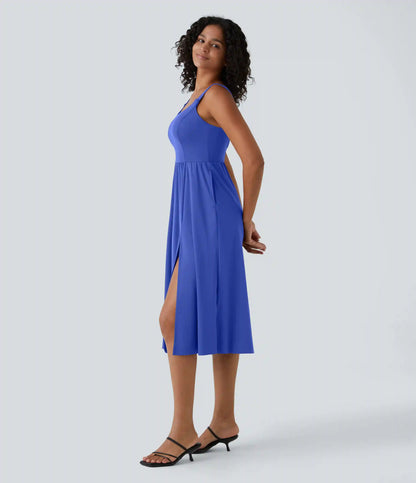 Padded Midi Casual Dress A-D Cups