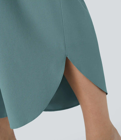 Breezeful™ High Waisted Crossover Pocket Quick Dry Plus Size Pants