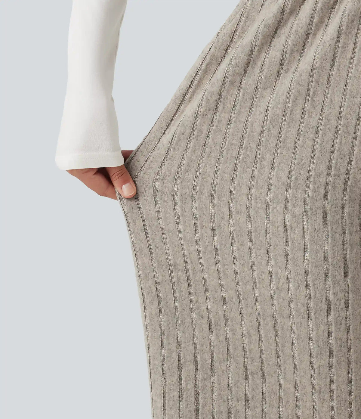 High Waisted Drawstring Baggy Casual Pants with Pockets