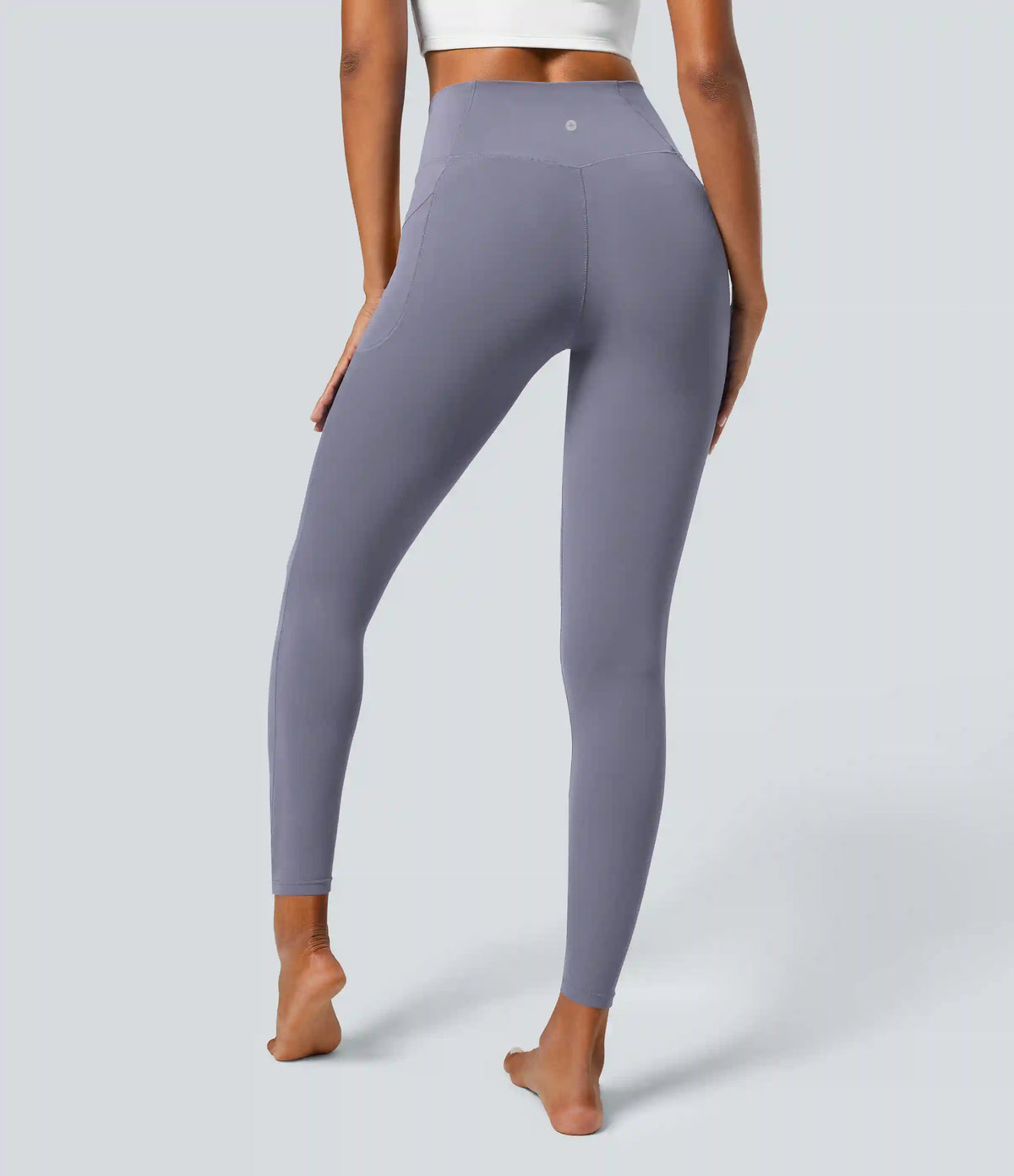 SoftlyZero™ Crossover Pocket Plain Leggings
