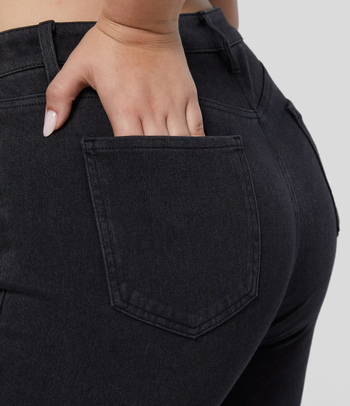 Halara Flex™ Mid Rise Pockets Casual Plus Size Jeans